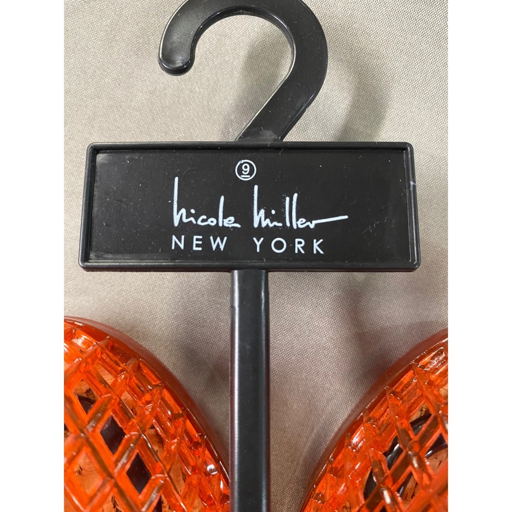Nicole Miller New York Orange Jelly Ballet Flats - Women's Size 9 NWOT - Picture 2 of 6